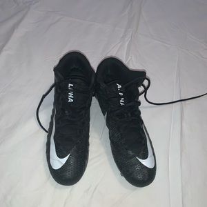 Nike Alpha Black Football Cleats Worn